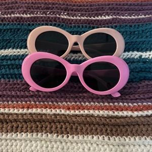 Pack of 2: Barbie Fashion Sunglasses ( Hot Pink and Nude Pin)